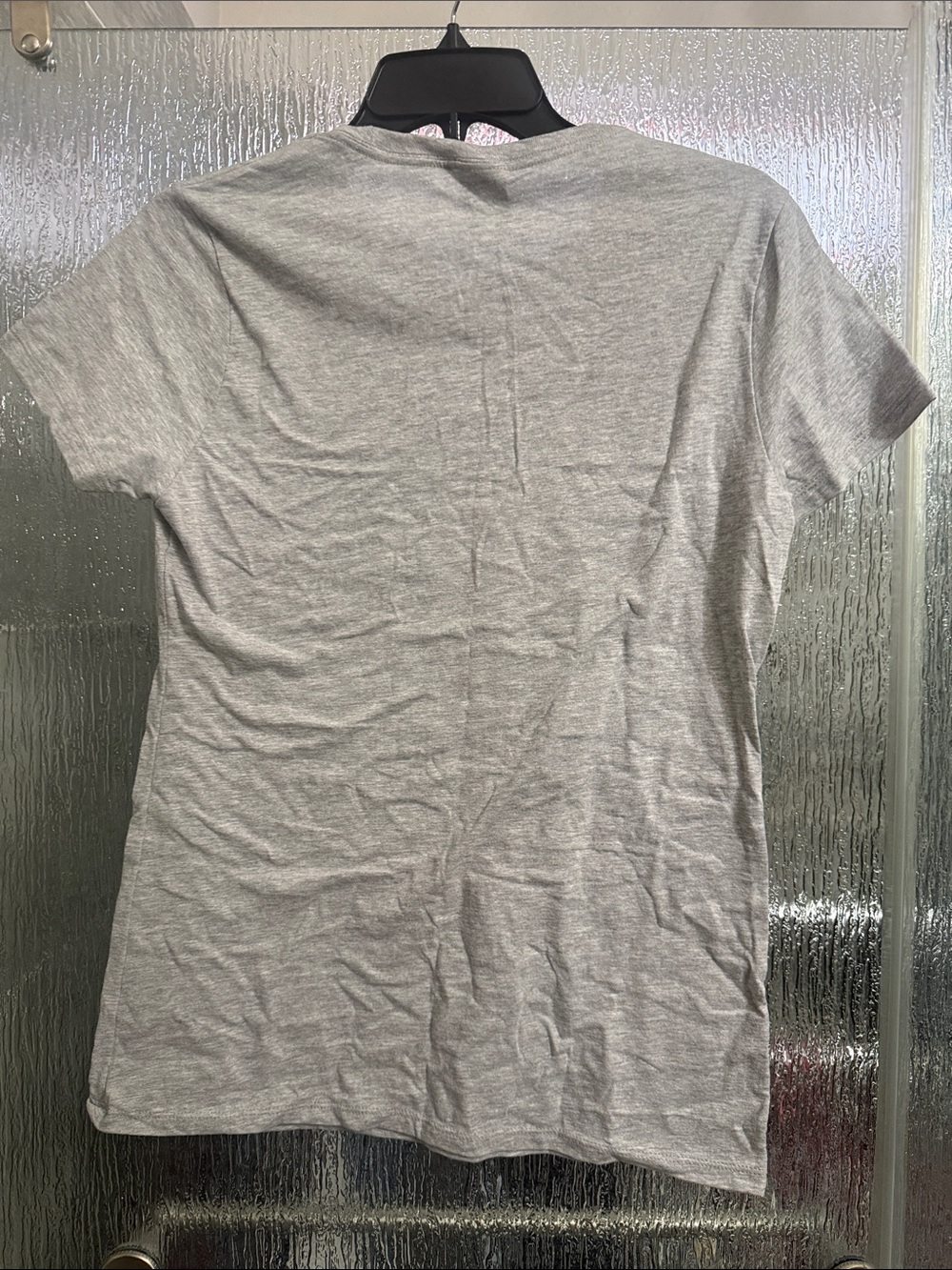Gray Graphic Tee with Red Holiday Text - Picture 3 of 4